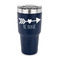 Inspirational Quotes 30 oz Stainless Steel Ringneck Tumblers - Navy - FRONT