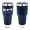 Inspirational Quotes 30 oz Stainless Steel Ringneck Tumblers - Navy - Single Sided - APPROVAL