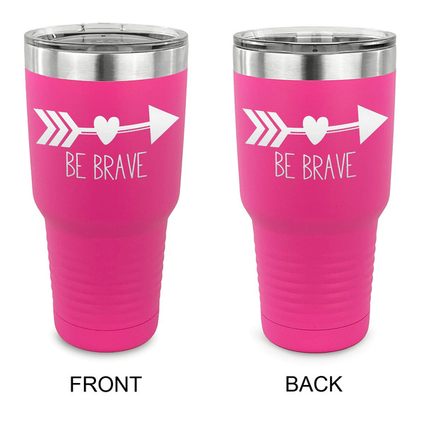 Custom Inspirational Quotes 30 oz Stainless Steel Tumbler - Pink - Double Sided