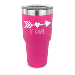 Inspirational Quotes 30 oz Stainless Steel Tumbler - Pink - Single Sided