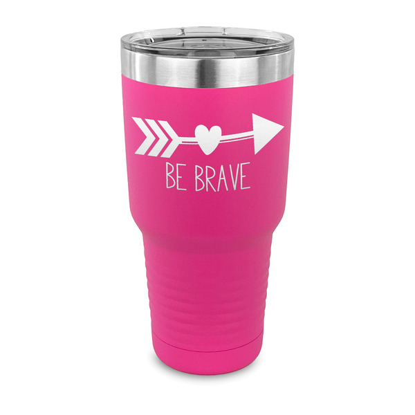 Custom Inspirational Quotes 30 oz Stainless Steel Tumbler - Pink - Single Sided