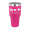 Inspirational Quotes 30 oz Stainless Steel Ringneck Tumblers - Pink - FRONT