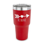 Inspirational Quotes 30 oz Stainless Steel Tumbler - Red - Single Sided