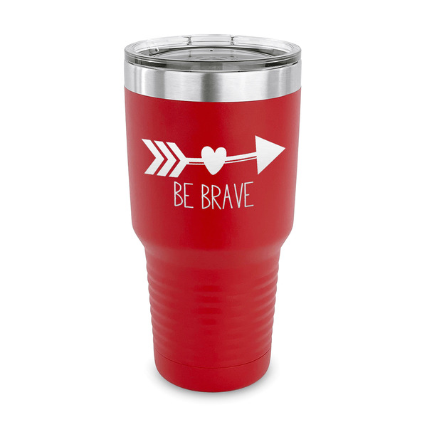 Custom Inspirational Quotes 30 oz Stainless Steel Tumbler - Red - Single Sided