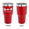 Inspirational Quotes 30 oz Stainless Steel Ringneck Tumblers - Red - Single Sided - APPROVAL