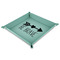 Inspirational Quotes 9" x 9" Teal Leatherette Snap Up Tray - MAIN