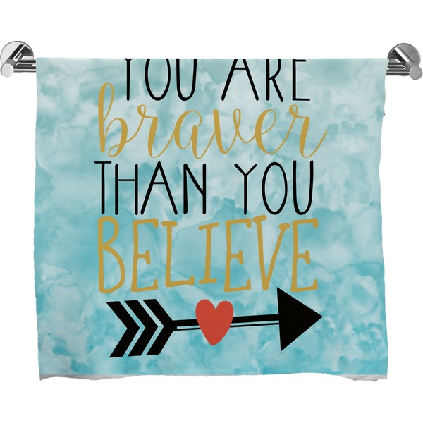 Custom Inspirational Quotes Bath Towel