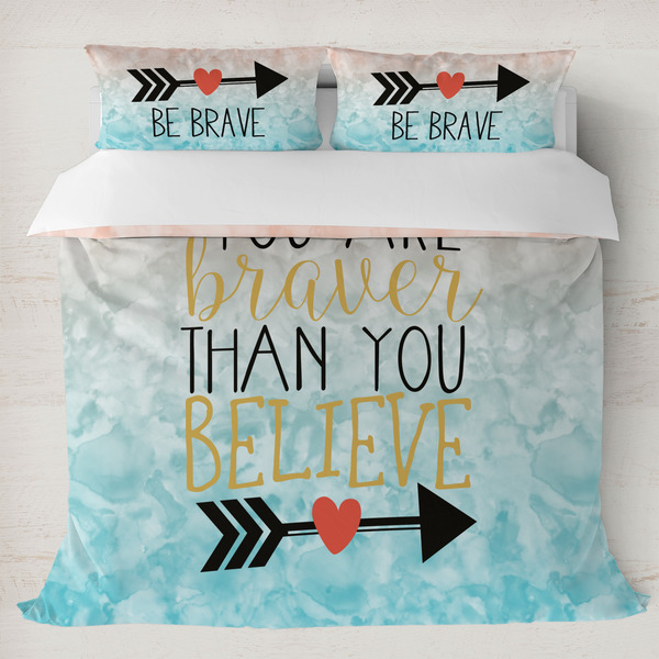 Custom Inspirational Quotes Duvet Cover Set - King