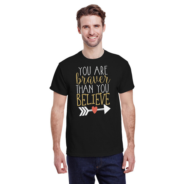 Custom Inspirational Quotes T-Shirt - Black - 3XL