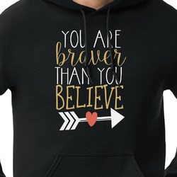Inspirational Quotes Hoodie - Black - 2XL