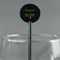 Inspirational Quotes Black Plastic 5.5" Stir Stick - Round - Main