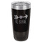 Inspirational Quotes Black Polar Camel Tumbler - 20oz - Front