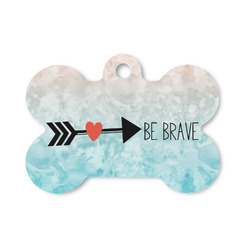 Inspirational Quotes Bone Shaped Dog ID Tag - Small