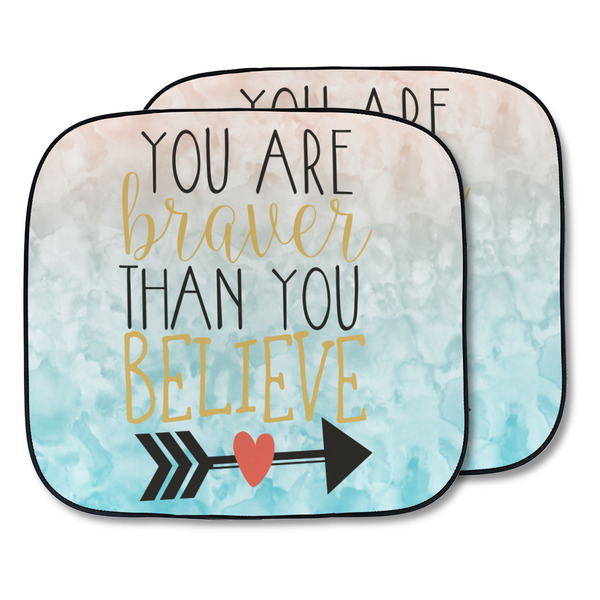 Custom Inspirational Quotes Car Sun Shade - Two Piece