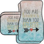 Inspirational Quotes Car Floor Mats Set - 2 Front & 2 Back