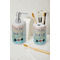 Inspirational Quotes Ceramic Bathroom Accessories - LIFESTYLE (toothbrush holder & soap dispenser)