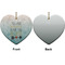 Inspirational Quotes Ceramic Flat Ornament - Heart Front & Back (APPROVAL)