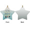 Inspirational Quotes Ceramic Flat Ornament - Star Front & Back (APPROVAL)