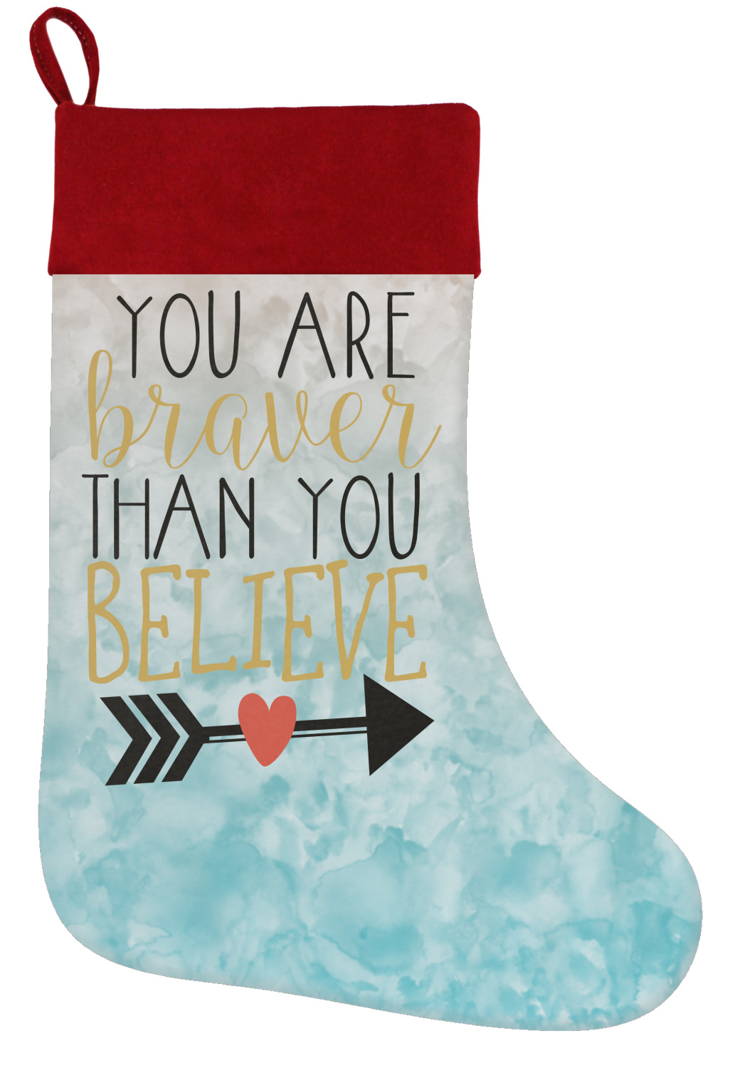 Stockings Quote / Teacher Quote Holiday Stocking w/ Name or Text