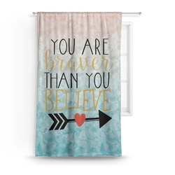 Inspirational Quotes Curtain - 50"x84" Panel