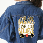 Inspirational Quotes Twill Iron On Patch - Custom Shape - 3XL