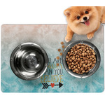 Inspirational Quotes Dog Food Mat - Small