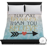 Inspirational Quotes Duvet Cover - Full / Queen