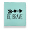 Inspirational Quotes Leather Binders - 1" - Teal - Front View