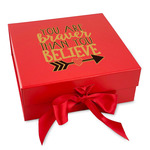 Inspirational Quotes Gift Box with Magnetic Lid - Red