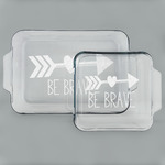 Inspirational Quotes Set of Glass Baking & Cake Dish - 13in x 9in & 8in x 8in