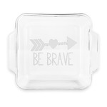 Inspirational Quotes Glass Cake Dish - 8in x 8in