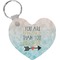 Inspirational Quotes Heart Keychain (Personalized)