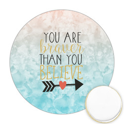 Inspirational Quotes Printed Cookie Topper - 2.5"