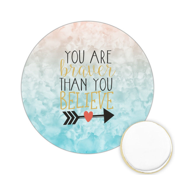 Custom Inspirational Quotes Printed Cookie Topper - 2.15"