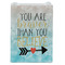 Inspirational Quotes Jewelry Gift Bag - Gloss - Front