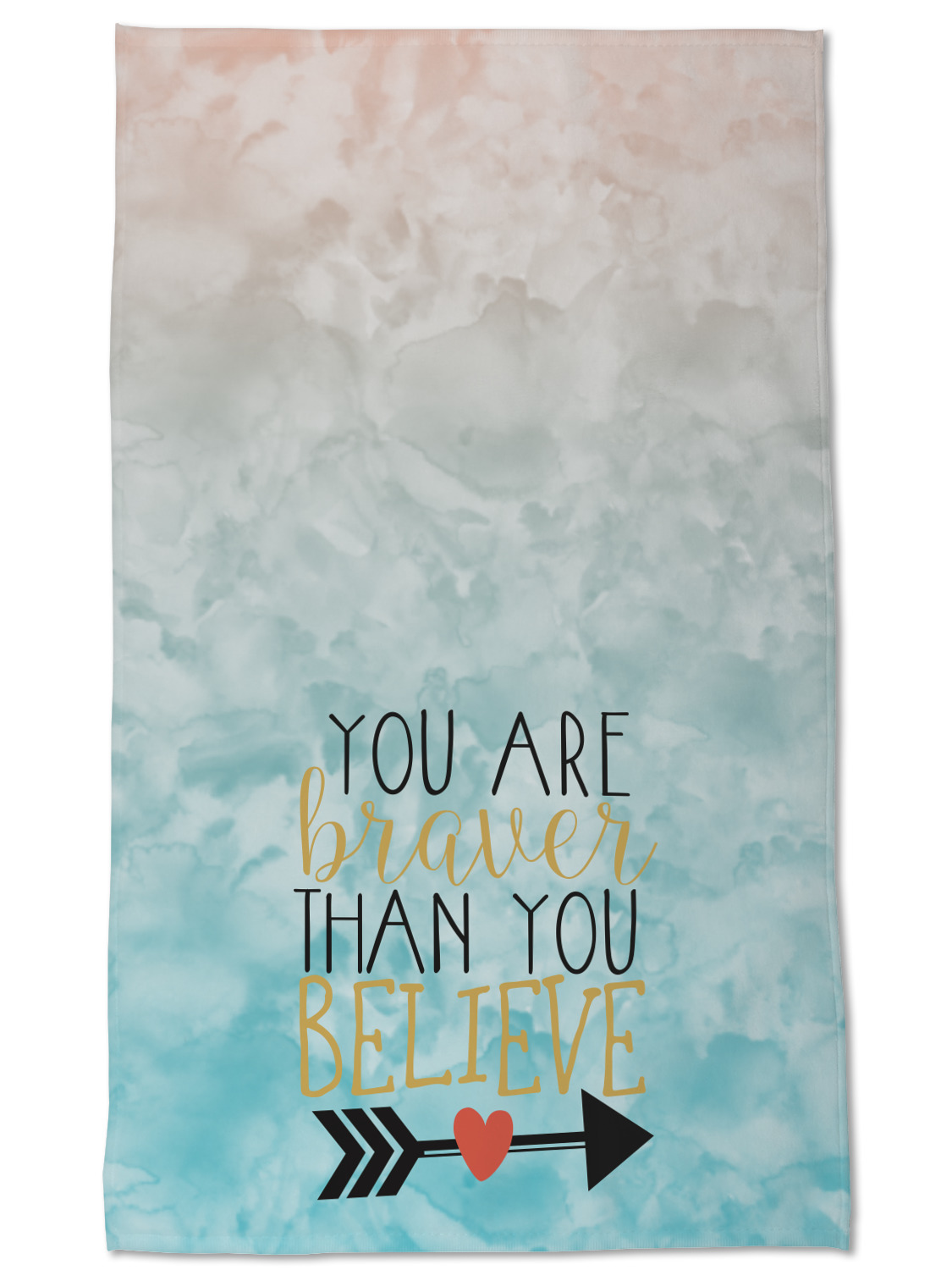 Inspirational Quote Waffle Weave Kitchen Towels