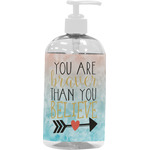 Inspirational Quotes Plastic Soap / Lotion Dispenser (16 oz - Large - White)