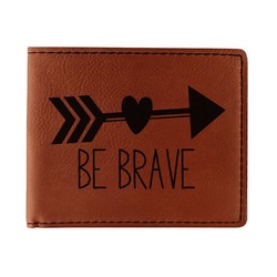 Inspirational Quotes Leatherette Bifold Wallet - Double Sided