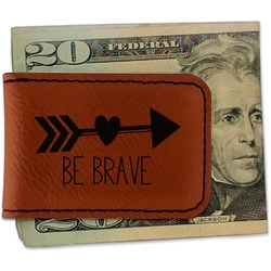 Inspirational Quotes Leatherette Magnetic Money Clip - Double Sided