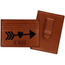 Inspirational Quotes Leatherette Wallet with Money Clip