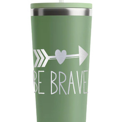 Inspirational Quotes RTIC Everyday Tumbler with Straw - 28oz - Light Green - Double-Sided