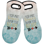 Inspirational Quotes Neoprene Oven Mitts - Set of 2