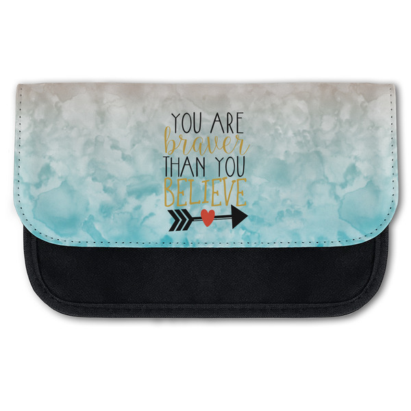 Custom Inspirational Quotes Canvas Pencil Case