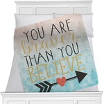 Inspirational Quotes Minky Blanket
