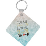 Inspirational Quotes Diamond Plastic Keychain