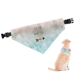 Inspirational Quotes Dog Bandana - Medium