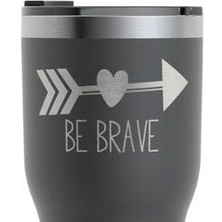 Inspirational Quotes RTIC Tumbler - Black - Engraved Front & Back