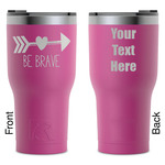 Inspirational Quotes RTIC Tumbler - Magenta - Laser Engraved - Double-Sided