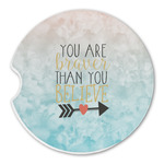 Inspirational Quotes Sandstone Car Coaster - Single