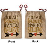 Inspirational Quotes Santa Sack - Front & Back